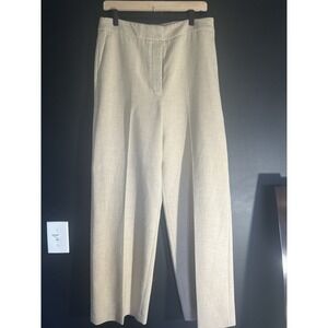 Wilfred Aritzia Effortless pants high rise wide leg Beige Size 12